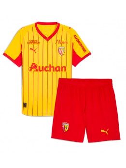 Billige RC Lens Hjemmedraktsett Barn 2025-26 Kortermet (+ Korte bukser)